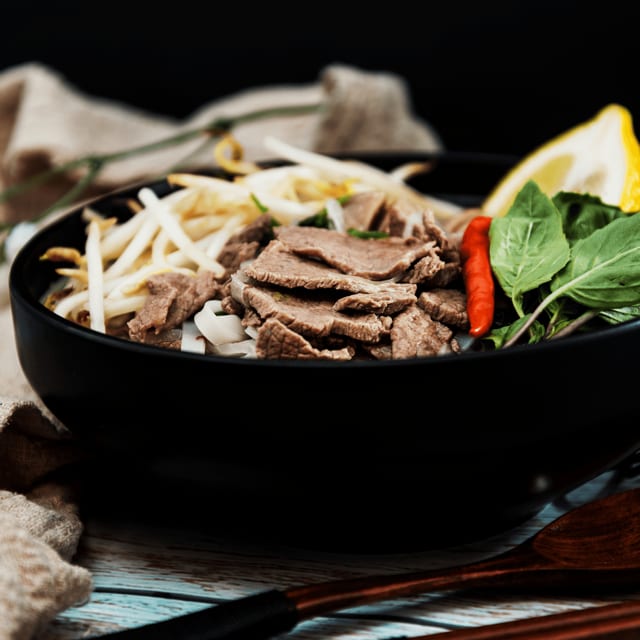 224. Phở Tái, Nạm, Gầu, Pho W/ Steak Flank Brisket.