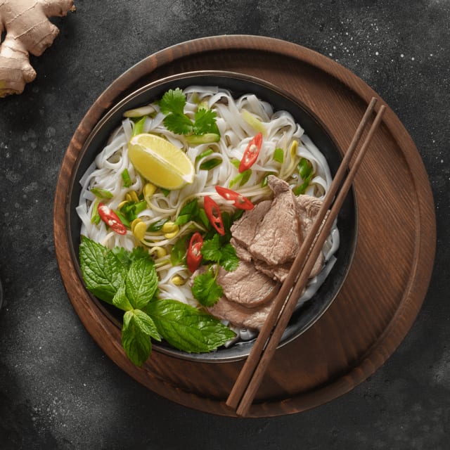 229. Phở Bò Viên | Pho with Beef Meatballs.