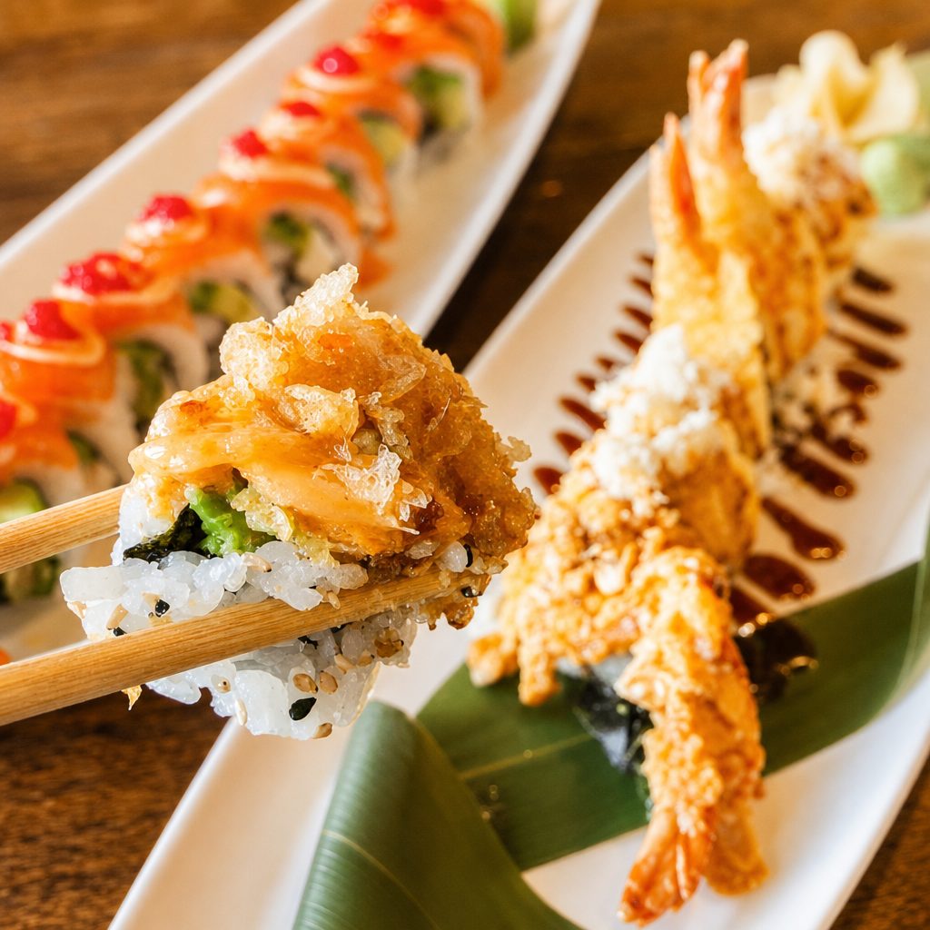 Flaming Crab Roll.
