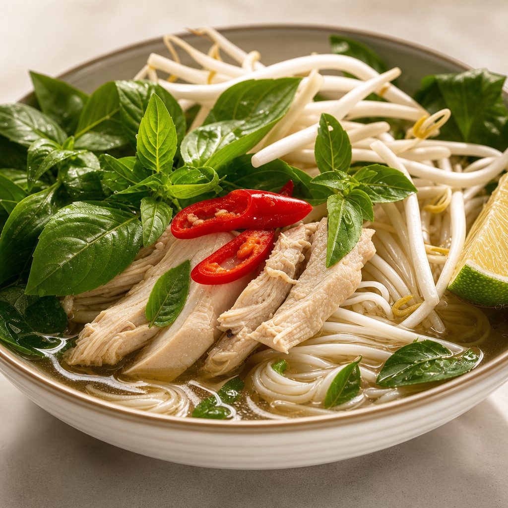 220. Phở Gà Mỹ Pho with Chicken.