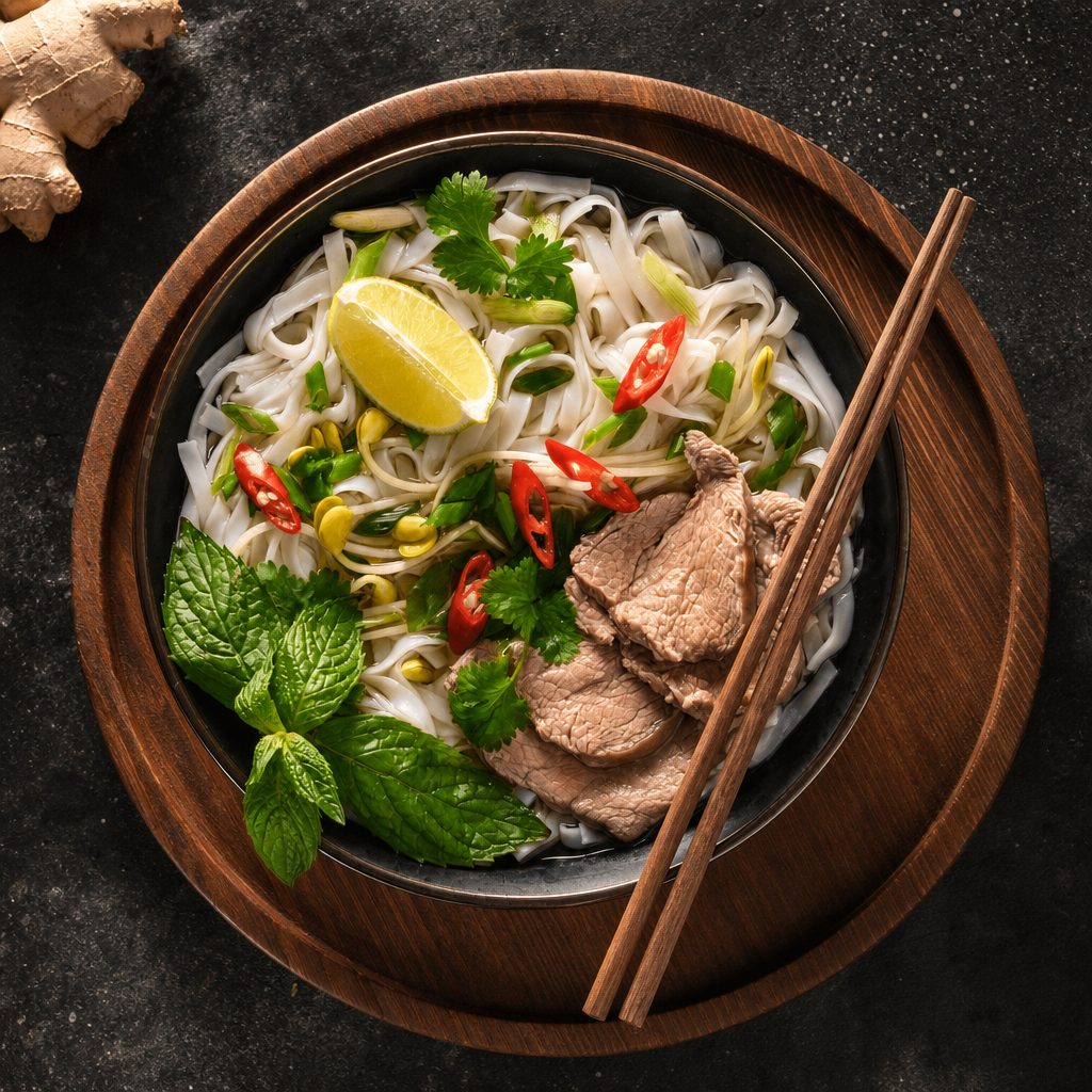 240. Bún Bò Huế | Spicy Beef Noodle Soup.