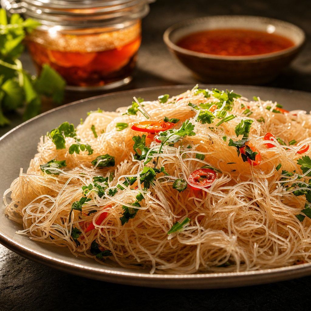 Vermicelli w/ Sauteed Beef & Lemongrass.