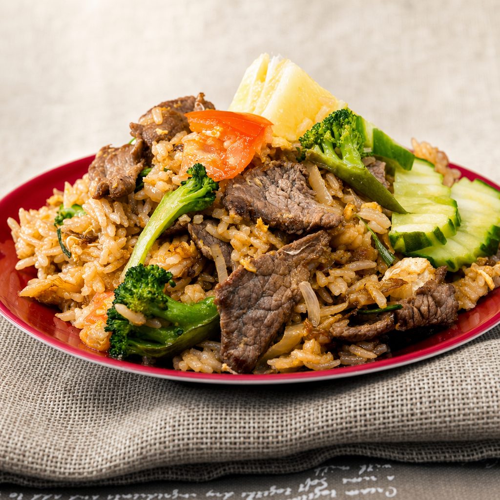 Beef Fried Rice (Cơm Chiên Bò).