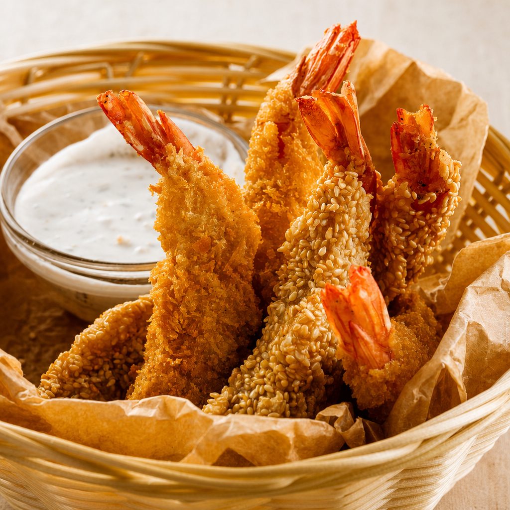 Fried Shrimp w/ Mayo.