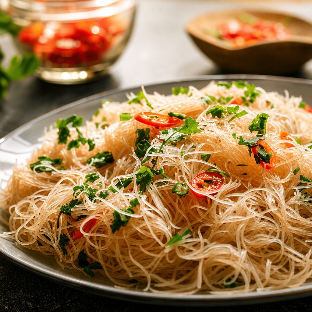 Vermicelli w/ BBQ Shrimp.