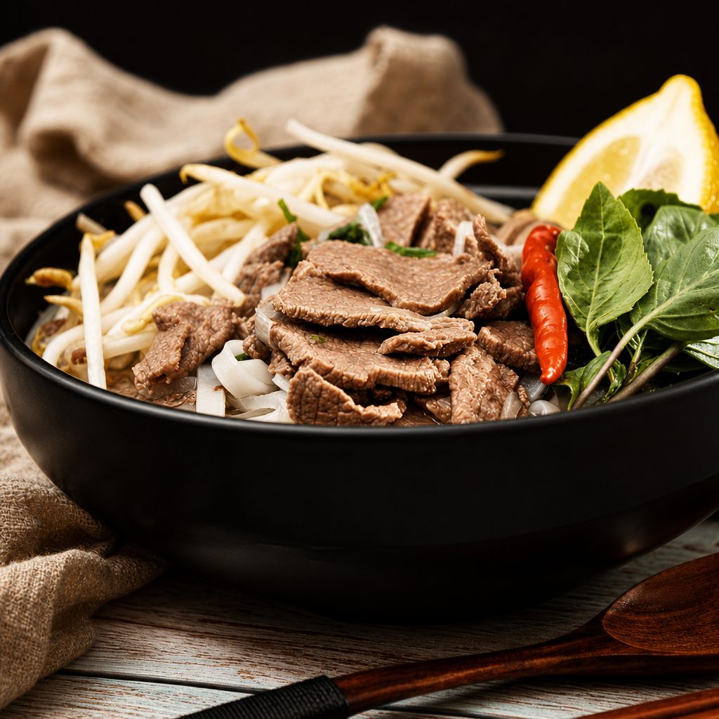 227. Pho w/ Rare Steak.