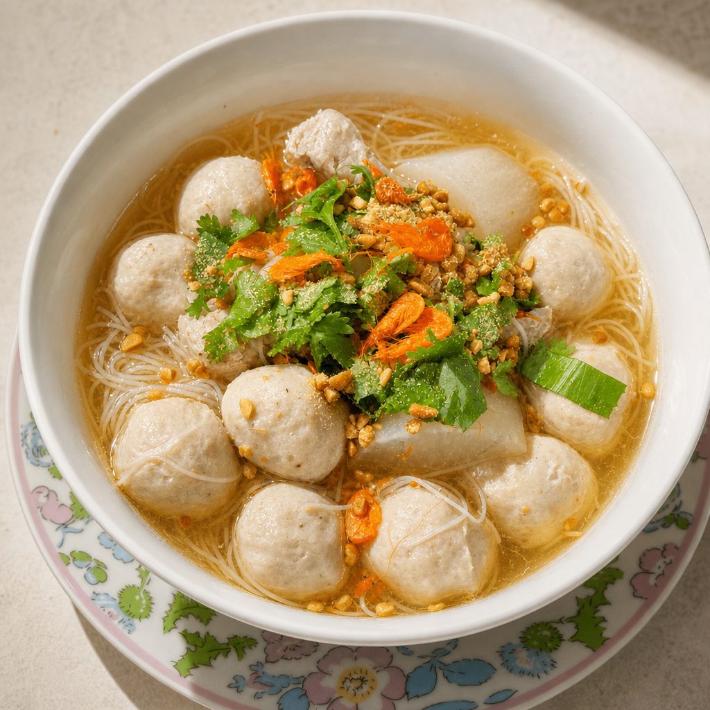 Phở Bò Viên | Pho with Beef Ball.