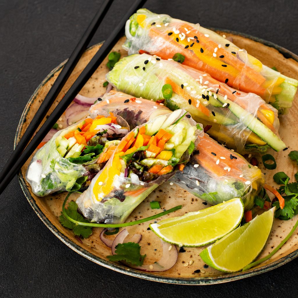 204. Nem Nướng Cuốn (2 Pcs) Grilled Ground Pork Summer Rolls.