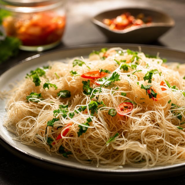 Vermicelli w/ BBQ Chicken.