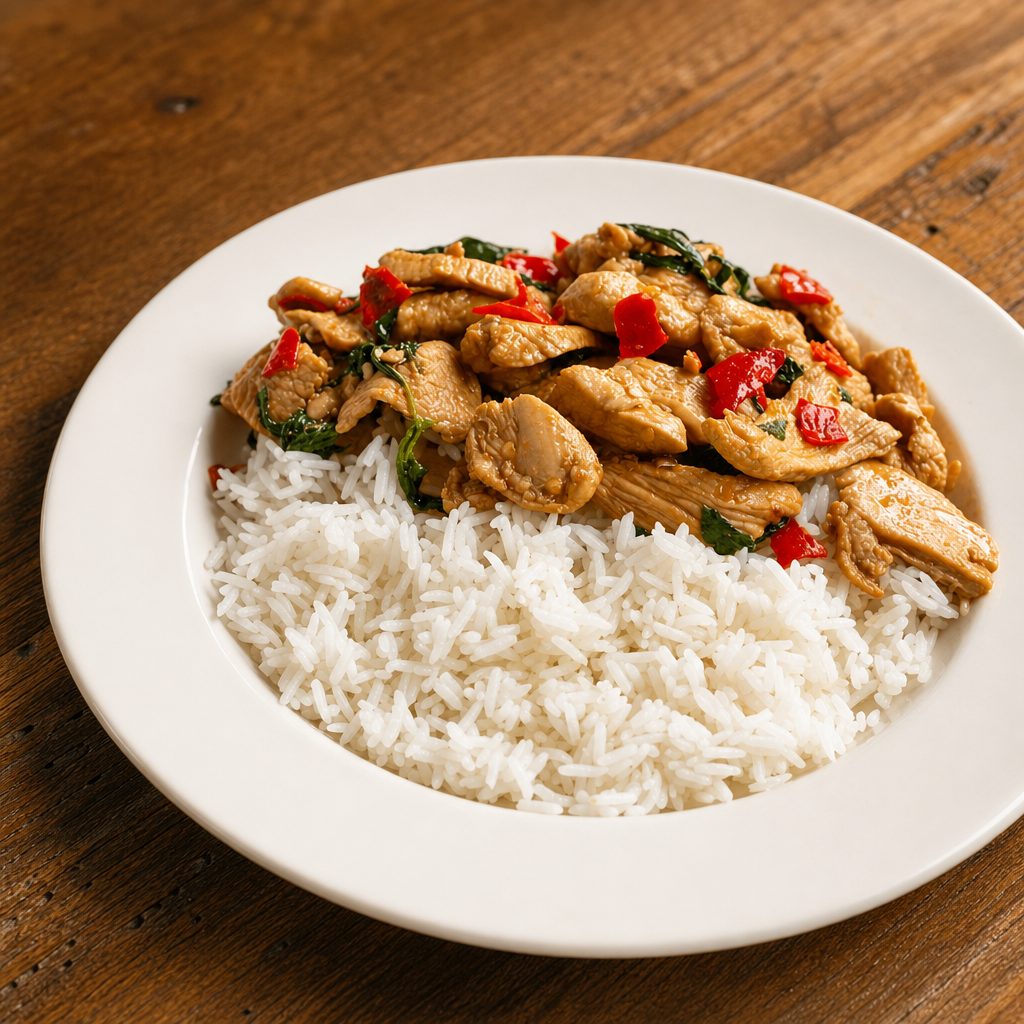 Chicken sauteed Ginger.