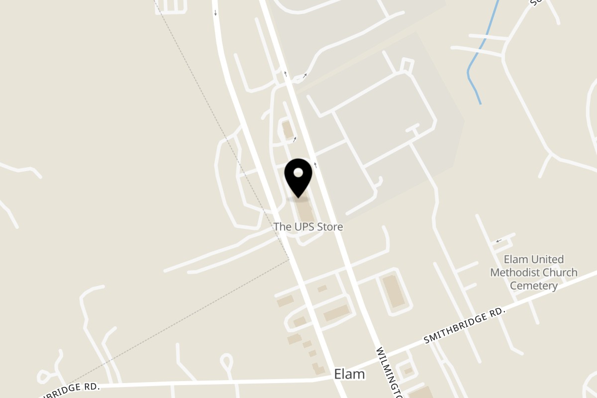 Map showing the location of Koy Restaurant on 391 Wilmington Pike Suite 5 in Glen Mills